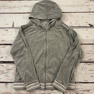 Y2K Juicy Couture Women's Gray Velour Track Size Large‎